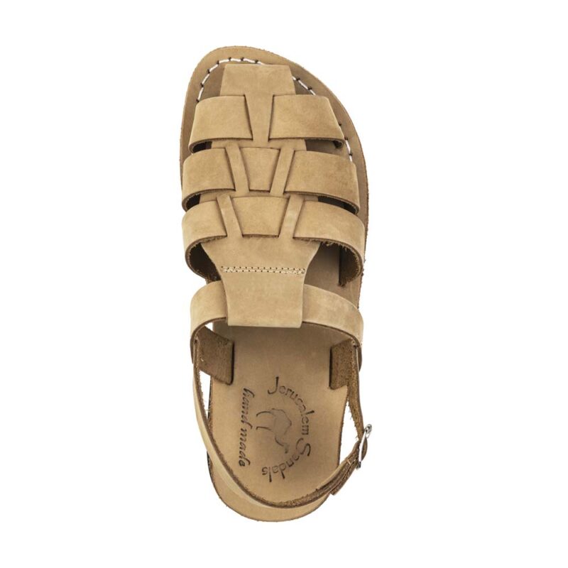 Pantica Yellow Nubuck Slingback Fisherman Sandals - Image 3