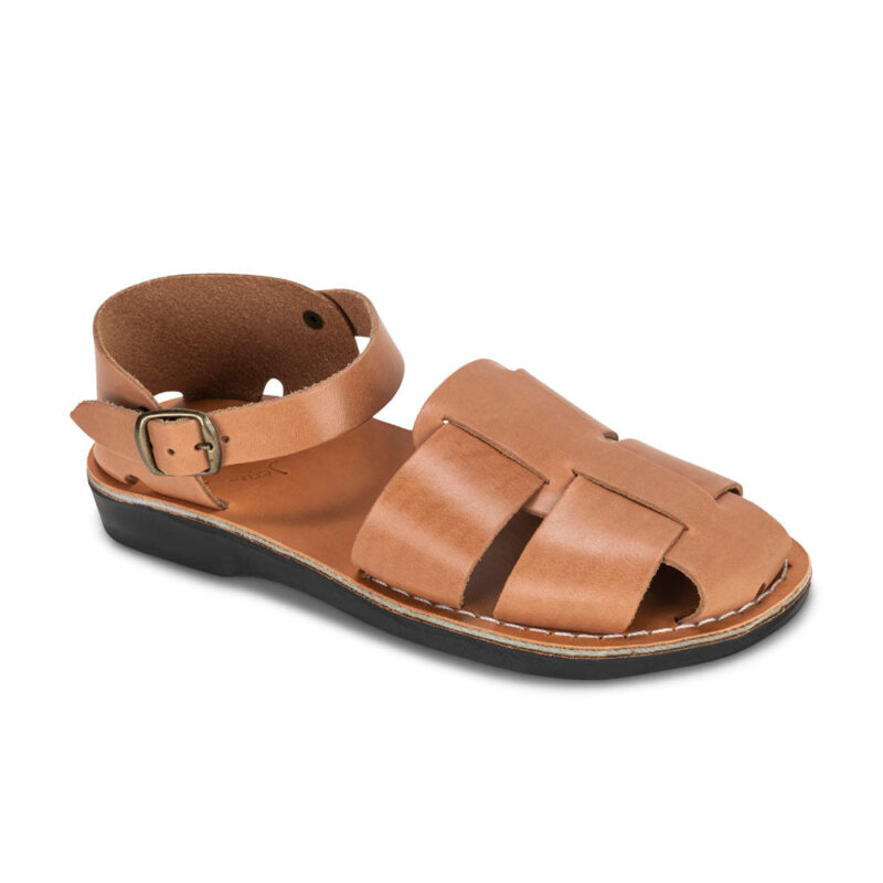 Pantica Tan Leather Adjustable Strap Sandals