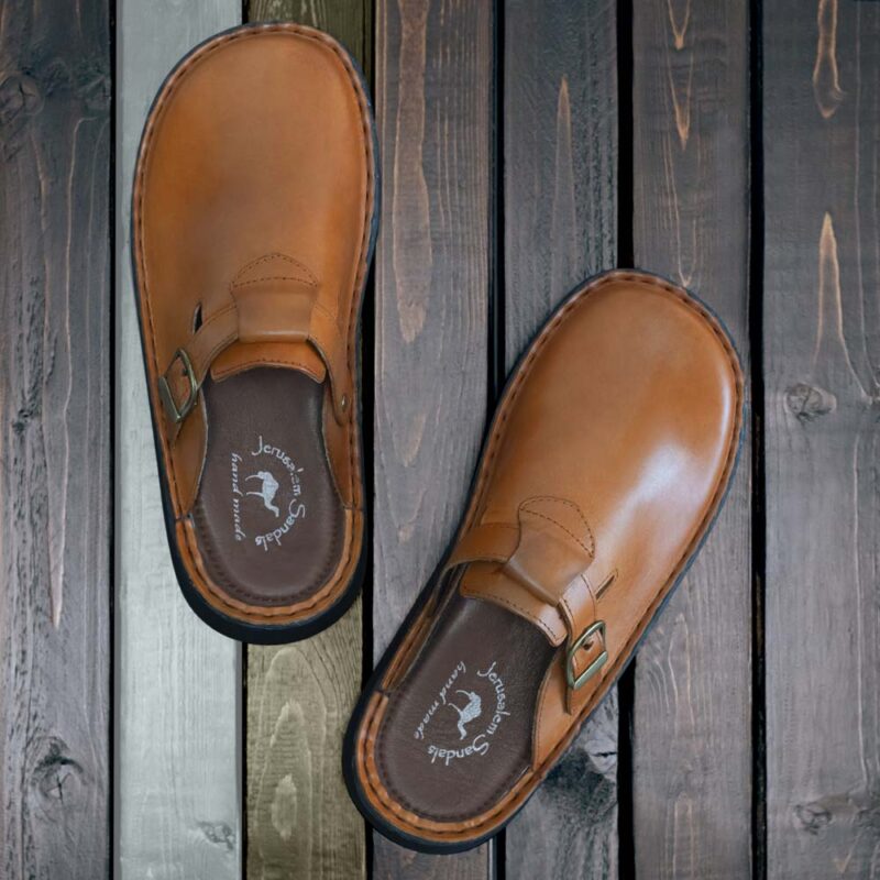 Pantica Honey Leather Clog-Toe Sandal - Image 5